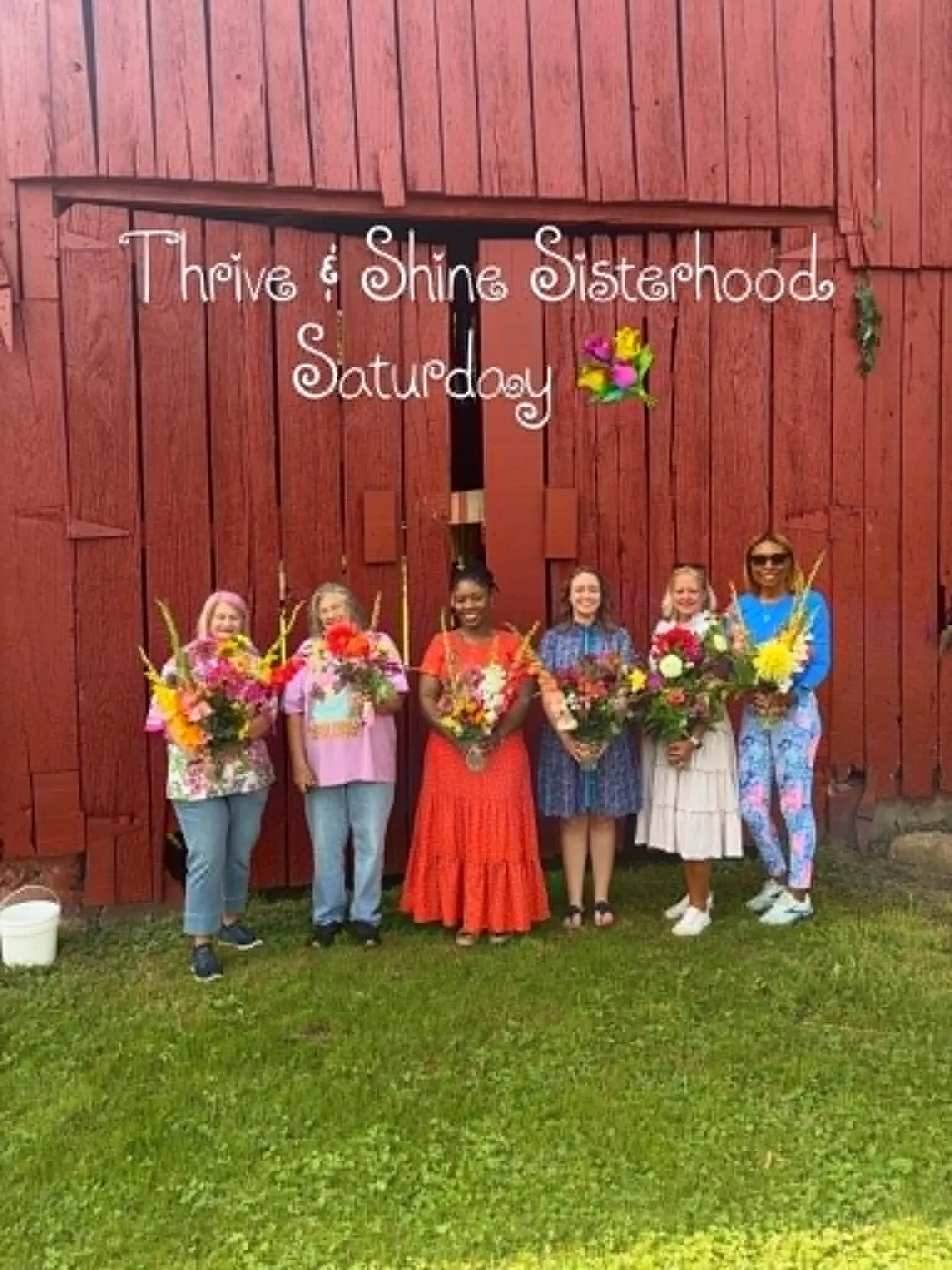 Thrive & Shine Sisterhood Saturday flower-arranging gathering